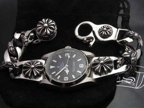 rolex chrome hearts price|chrome hearts rolex watch.